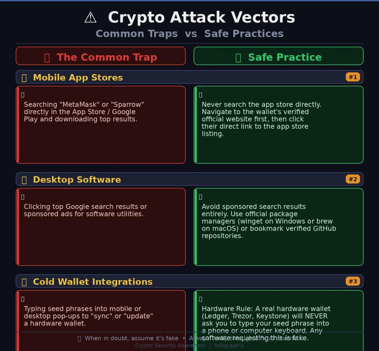 Beyond Search Engine and App Store Scams: 3 Practical Ways to Shield Your Crypto From SparkKitty and Fake Apps