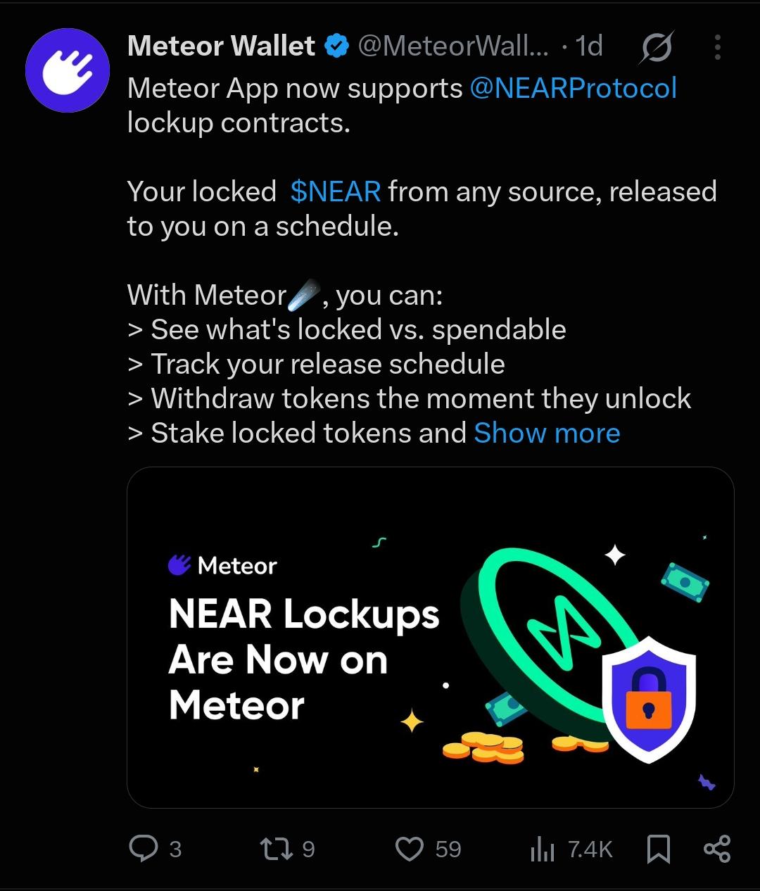 Meteor Wallet Review: NEAR Supported Non-Custodial Wallet, Records 750,000 NEAR Staked